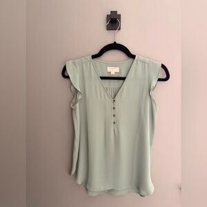 LOFT Women's Mint Sleeveless Blouse